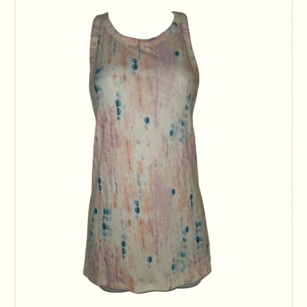 Old Navy Women's Pastel Tie-Dye Tank Top